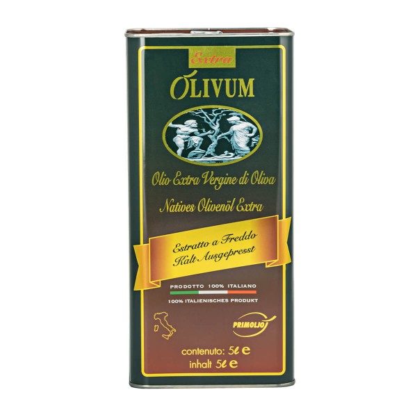 Olio EVO -  EXTRAOLIVUM Lattina 5 litri - PRIMOLJO